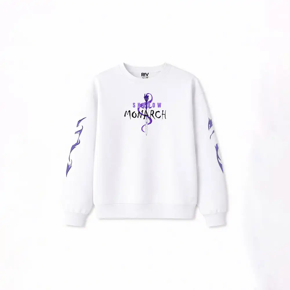 Buzo Cuello Redondo Solo Leveling Blanco