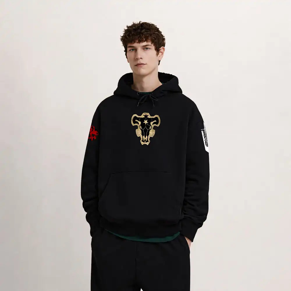 Buzo con Capucha Black Cover