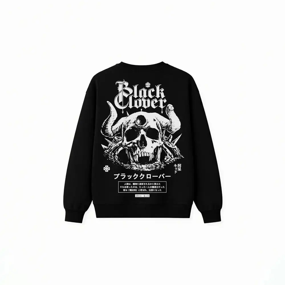 Buzo Cuello Redondo Black Cover